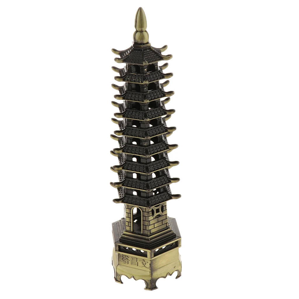 Aquarium Ornament - ORIENTAL TOWER - fish tank decoration pagoda figurines Gift for Students Scholar Attaching