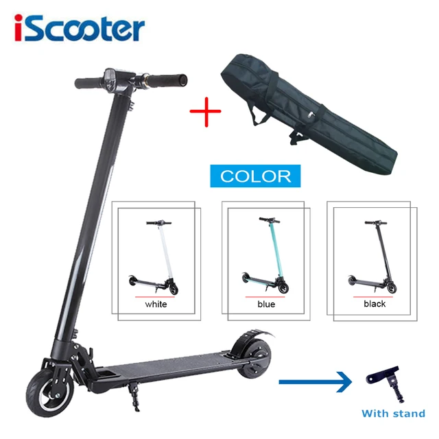 Cheap iScooter 6.0 Aluminum-fiber Electric Scooter 2 wheels patinete electrico Folding Scooter Smart Adult Ebike Hoverboard with bag