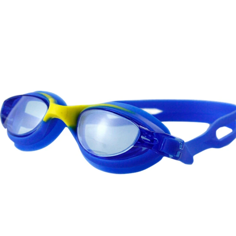 Высококачественные плавательные очки для женщин и мужчин высокое разрешение водонепроницаемые анти-противотуманные очки для взрослых аксессуары для спортивной одежды - Цвет: Синий
