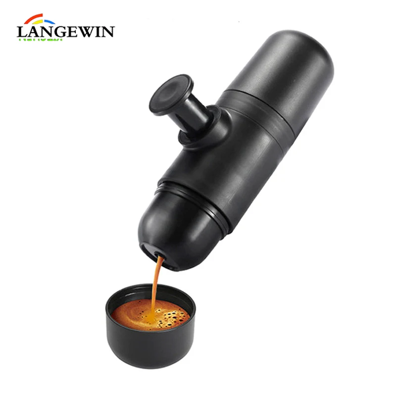 Outdoor Mini Manual Espresso Coffee Maker Portable Capsules Coffee