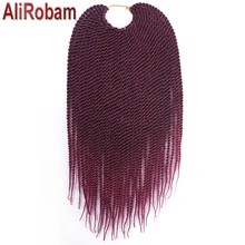AliRobam синтетические косички для наращивания Омбре плетение волос Сенегальские накрученные волосы Вязание крючком спиральные вязание косичками наращивание волос 30 корней/упаковка