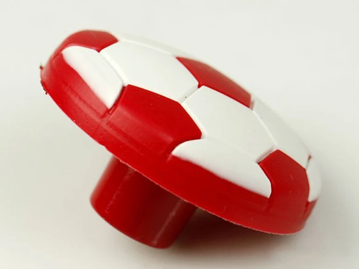 الأطفال خزانة خزانة خزانة مقبض درج الكرتون الباب تسحب المقابض الأحمر لكرة القدم 10 قطع