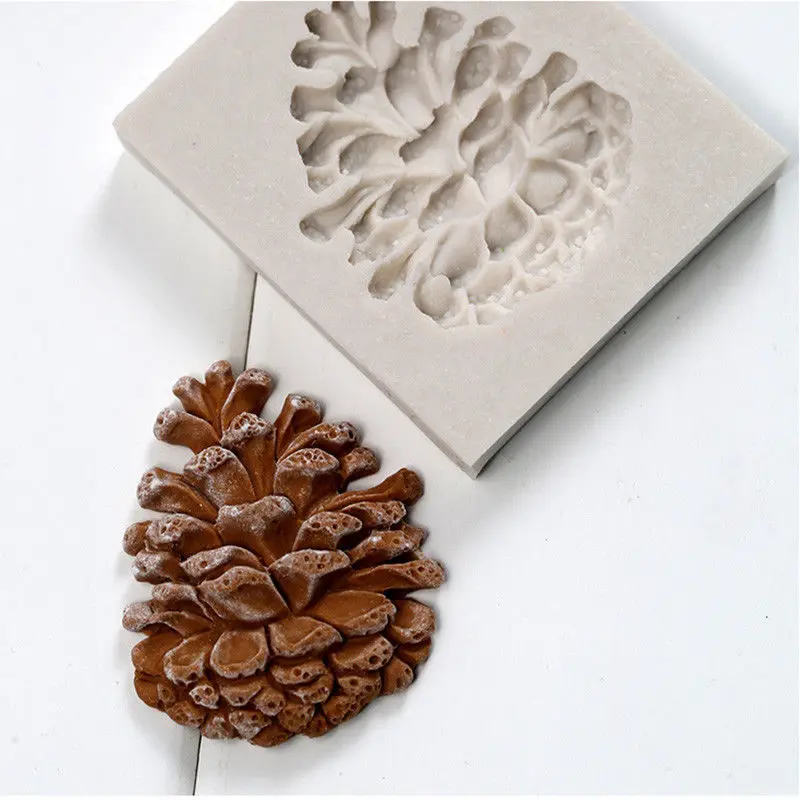 

Silicone Christmas Pine Nut Fondant Cake Sugarcraft Mould Chocolate Baking Mold