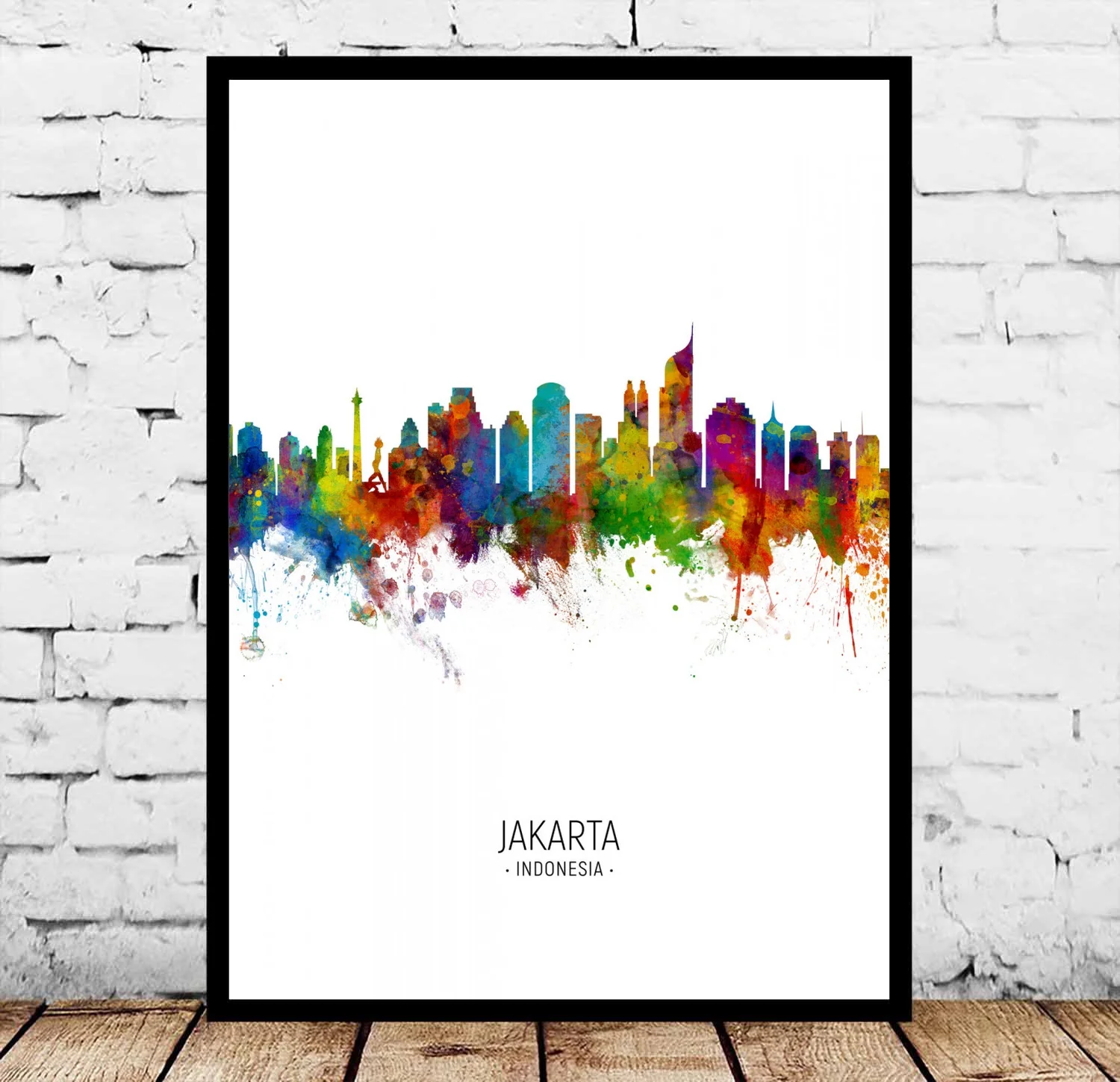 

Jakarta Indonesia City Watercolor Poster