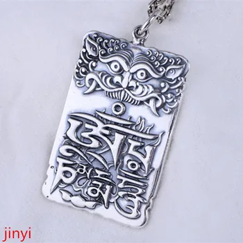 

KJJEAXCMY Boutique jewelry S990 the beast, the brave, the man, the silver pendant, , the amulet, the new product of t