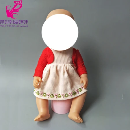 Doll clothes pants 43cm new Born baby doll 1" dolls outwear baby girl gift - Цвет: 3