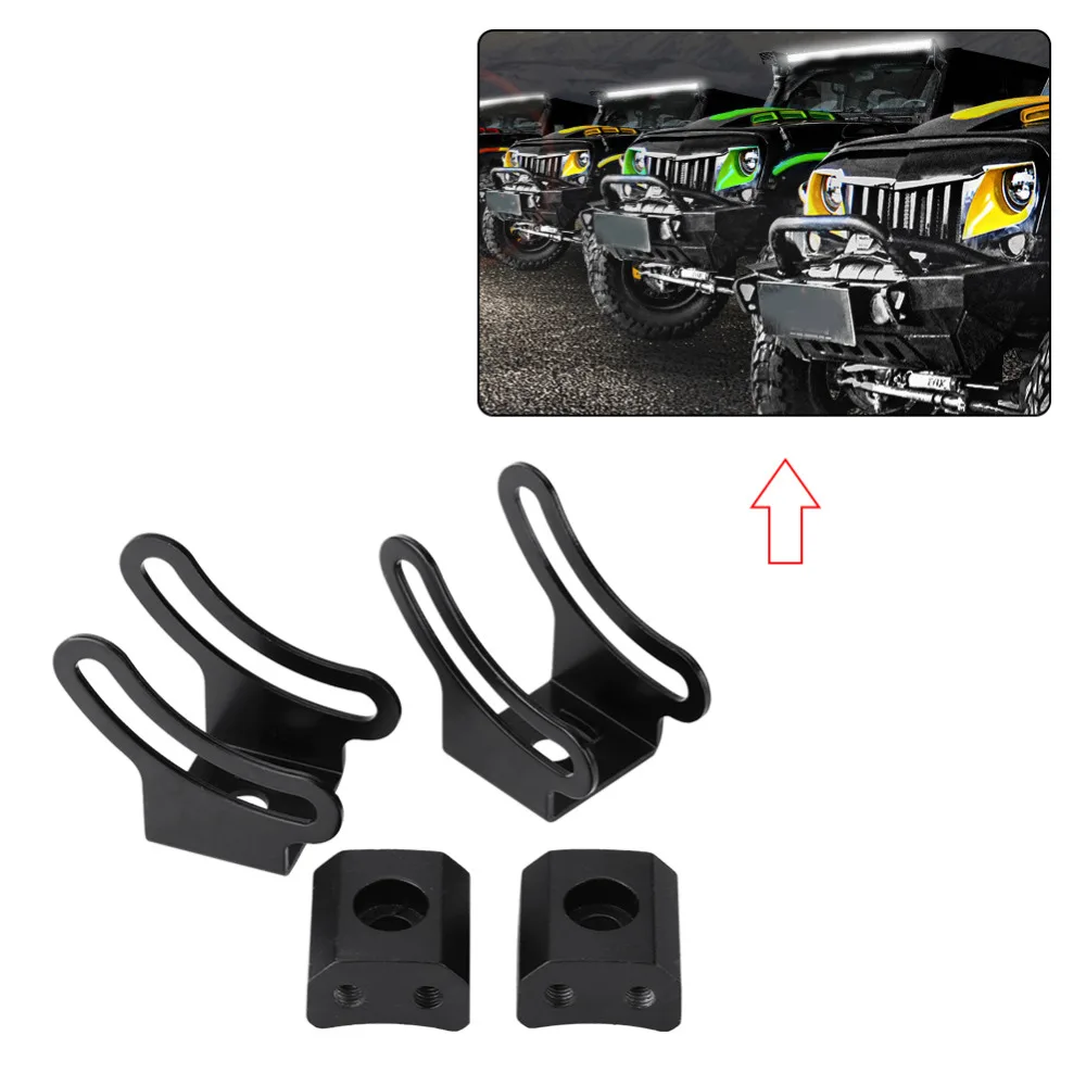 

Fog Light Bar Slide Mounting Base Bracket Kit for Car Off Road 2 pcs A Set Curved LED Straight Mounting Bracket Mounting Base