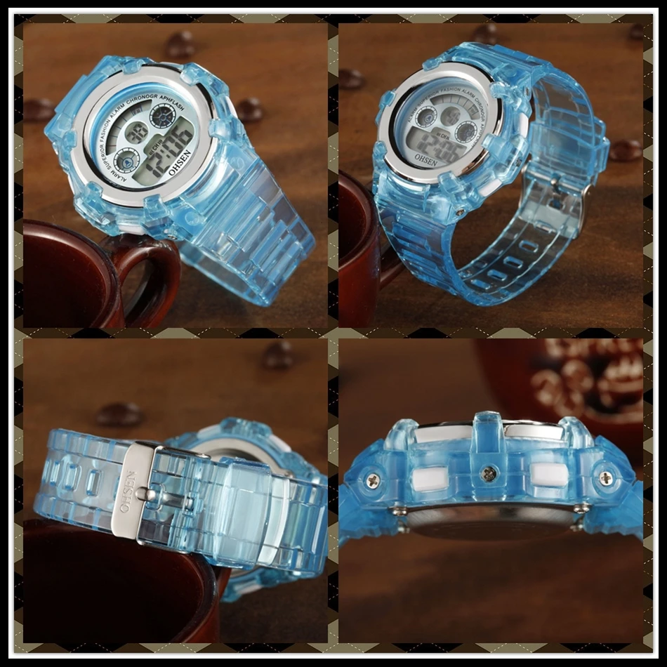 OHSEN Children Watch Fashion Casual Watches Quartz Wristwatches Waterproof Jelly Kids Clock boys Hours girls Students Wristwatch (22)
