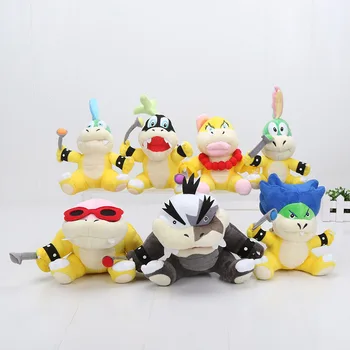 

140pcs Super Mario Koopalings Larry Iggy Ludwig Wendy Roy Morton Lemmy O Koopa Stuffed Toys