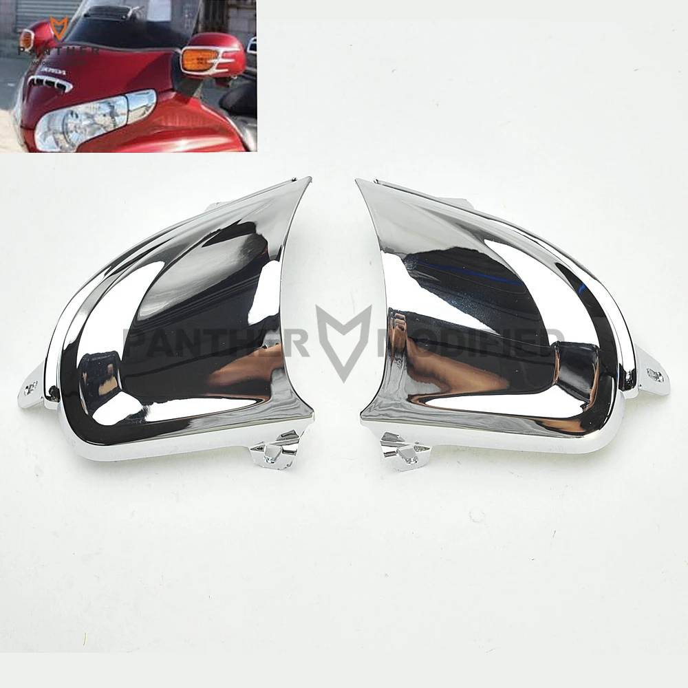 Chrome Motorcycle Front Headlight Cover Decoration Trims case for Honda