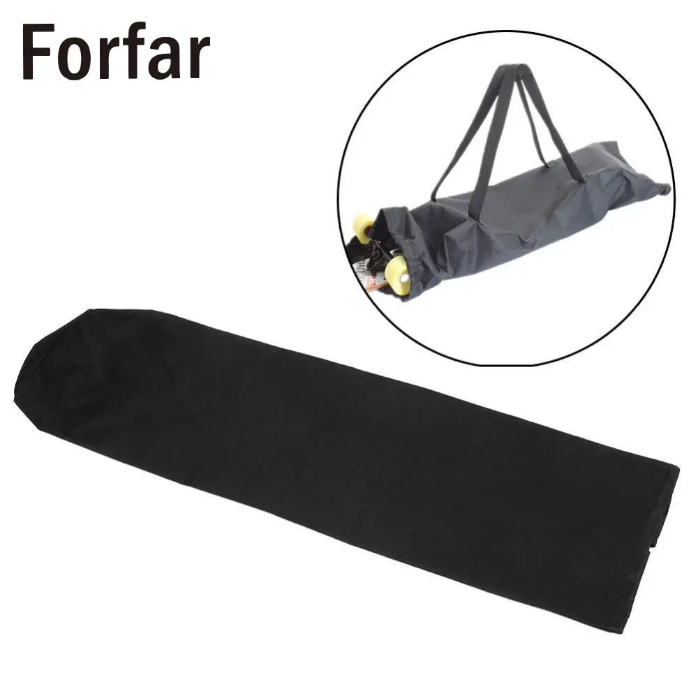 Goede Forfar Dek Skateboard Lang Nylon Sporting Waterdichte Draagtas Rugzak Zwart