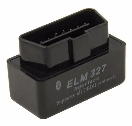 Профессиональный ELM327 V2.1 Bluetooth HH OBD2 OBDII ELM 327 Диагностический инструмент автомобильный OBD Android для OBDII протоколов - Цвет: Black ELM327