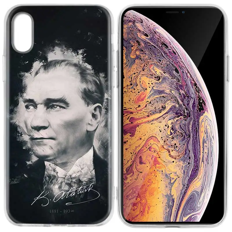 Чехол для iPhone 7 8 6 6s Plus 5 5S SE 5C X XS MAX XR Силиконовые чехлы чехол Турция Mustafa kemale Ataturk - Цвет: 009