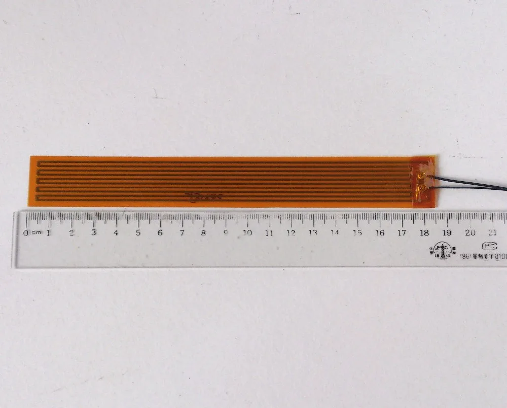 Thin polyimide heating film heating sheet bent heating heater with 24*185 24V40W