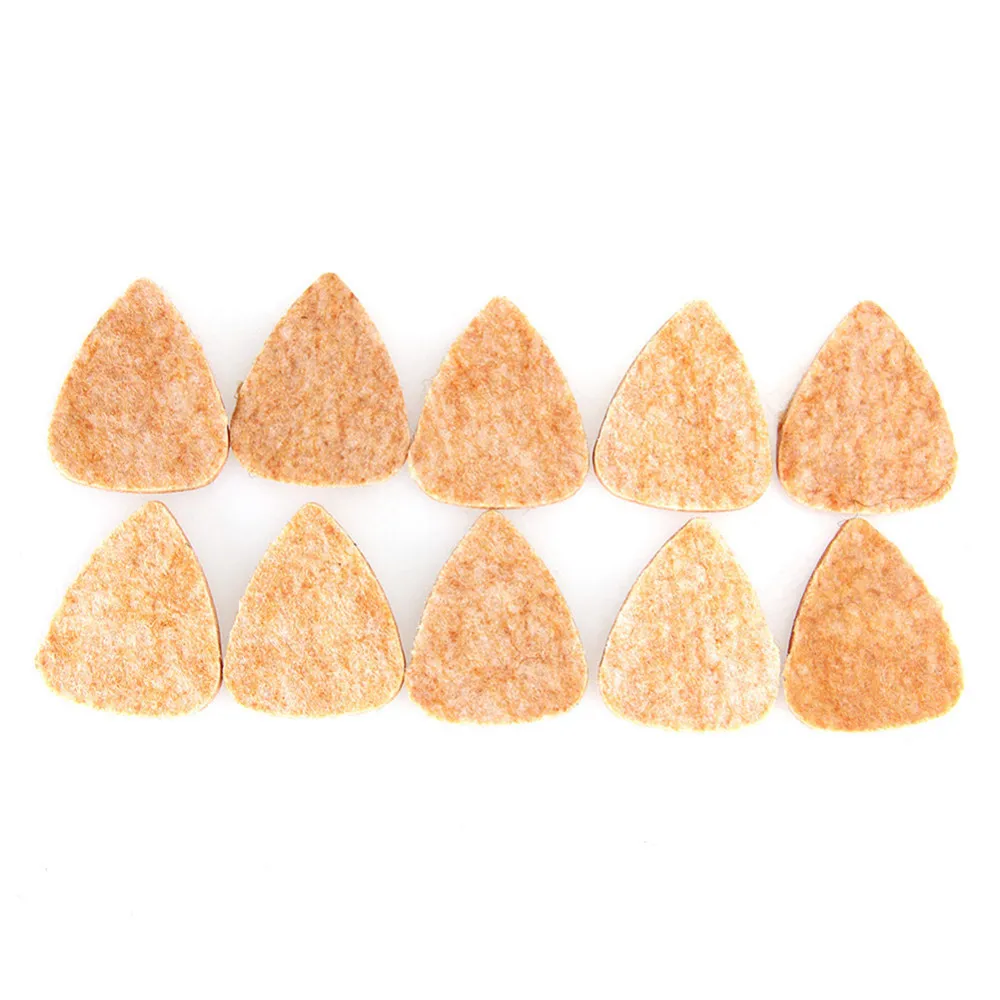 10 pcs Guitar Picks Guitar Part Accessories Stiff Felt Ukulele Banjo Classical Guitar Plectrums Picks- 3mm/0.12in in Thickness