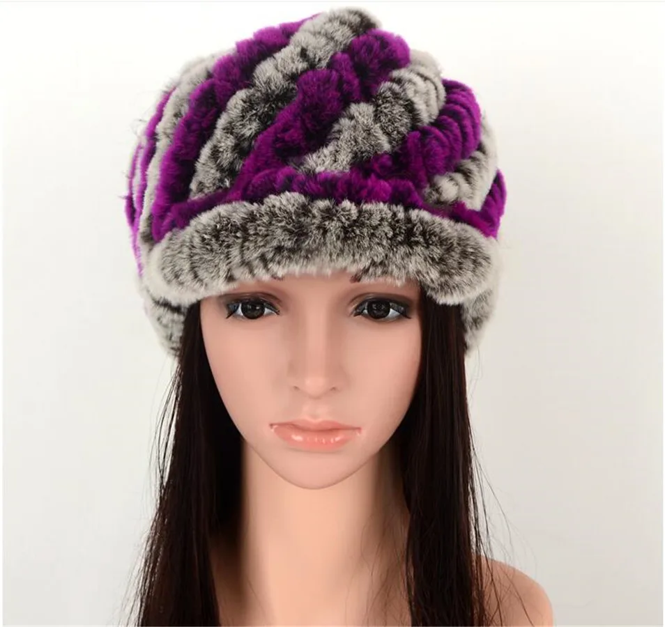 rabbit fur baseball hat07
