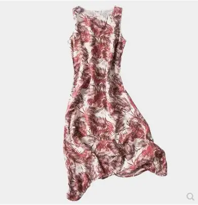 dress silk arrival feather pure wine female