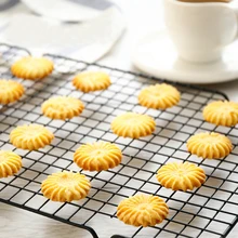 Metal Antiadherente Rejilla para Enfriar La Torta Neta Secado Soporte Refrigerador Titular para hornear Magdalenas Galletas Galletas Pan Pan estante de enfriamiento
