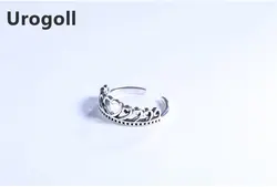 S925 стерлингового серебра простой ретро Стиль Сердце кольца для Для женщин Роскошные вечерние и Юбилей Одежда высшего качества серебро 925