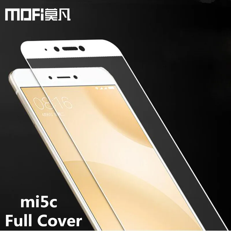 Xiaomi mi5c glass tempered MOFi original Xiaomi mi 5c screen protector film full cover white black xiaomi 5c tempered glass 5.15
