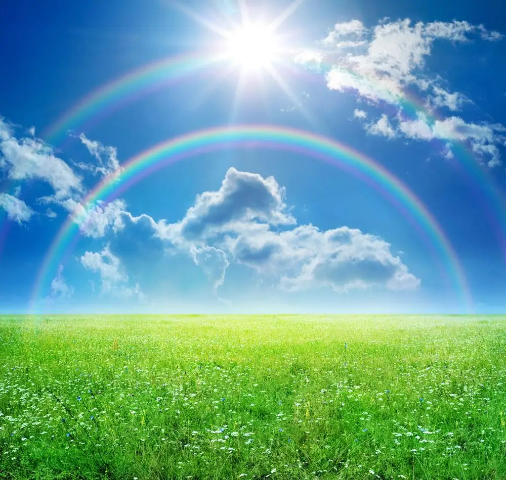 

SHENGYONGBAO 300*300cm Art Cloth Custom Rainbow Theme Photography Backdrops Studio Prop Background JCH-81