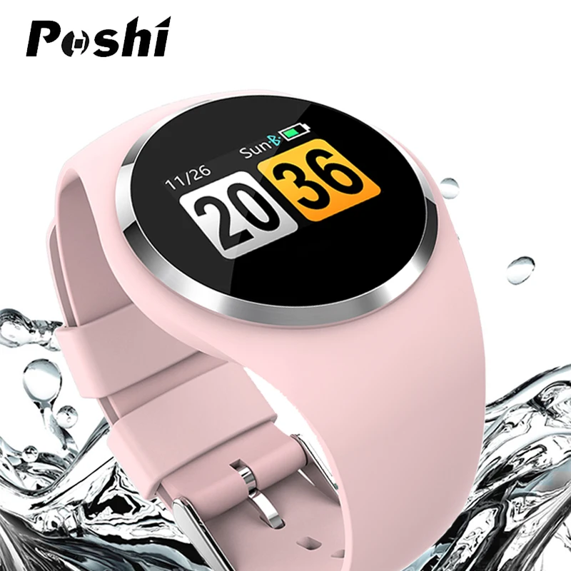 

Smart Watch Luxury Sports Fitness Tracker Heart Rate Monitor Women Android Physiological Reminder Pink Smartwatch IOS Waterproof