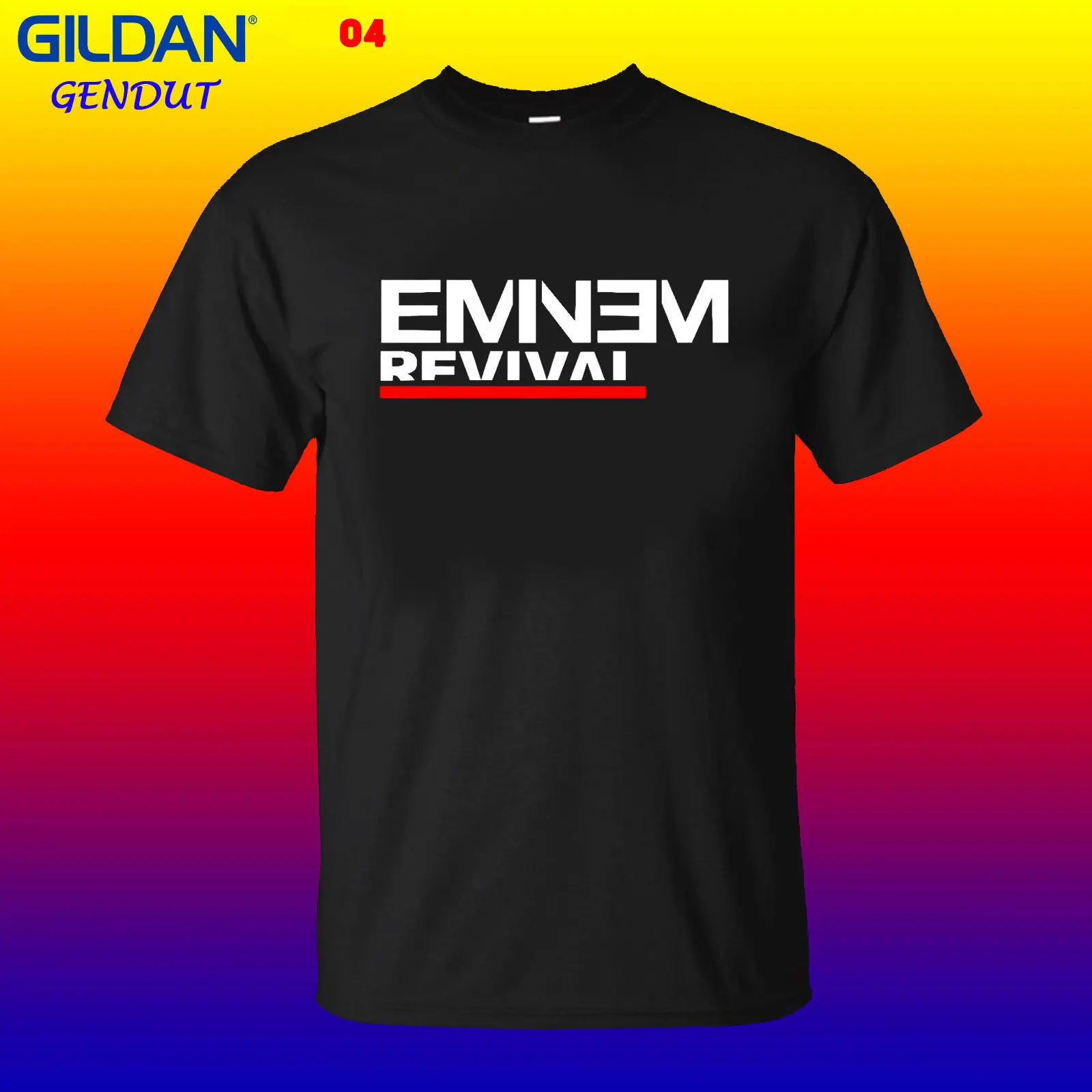 

NEW EMINEM REVIVAL WORLD TOUR UNISEX TSHIRT S-XXL HIP-HOP SLIM SHADY Cool Casual pride t shirt men Unisex New Fashion