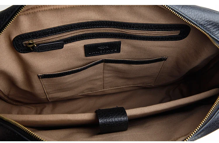 LANSPACE мужской портфель из натуральной кожи, брендовая Высококачественная кожаная мужская сумка