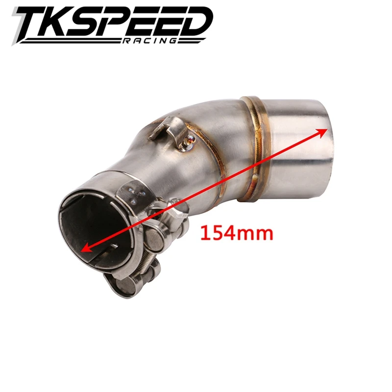 A middle connect for kawasaki Z250SL Motorcycle Exhaust Pipe Muffler Escape Connecting Pipe Front Link Pipe Moto Mid Pipe