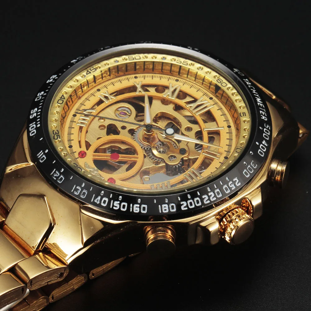 font b Winner b font Watches Men Sport Watch Mens Skeleton Watch Automatic Mechanical Army