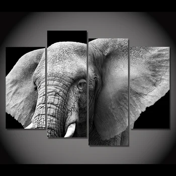 

HD Printed elephant tusks ears ivory Painting on canvas room decoration print poster picture canvas framed Free shipping/NY-6273