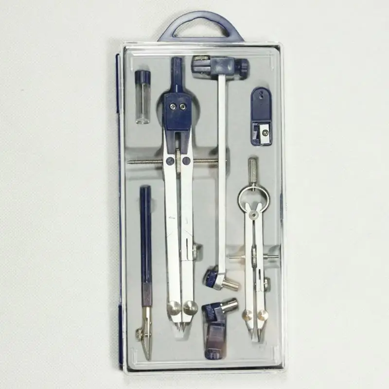 New Professional Drawing Drafting Spring Compass Set Technical Precision School Trimmability
