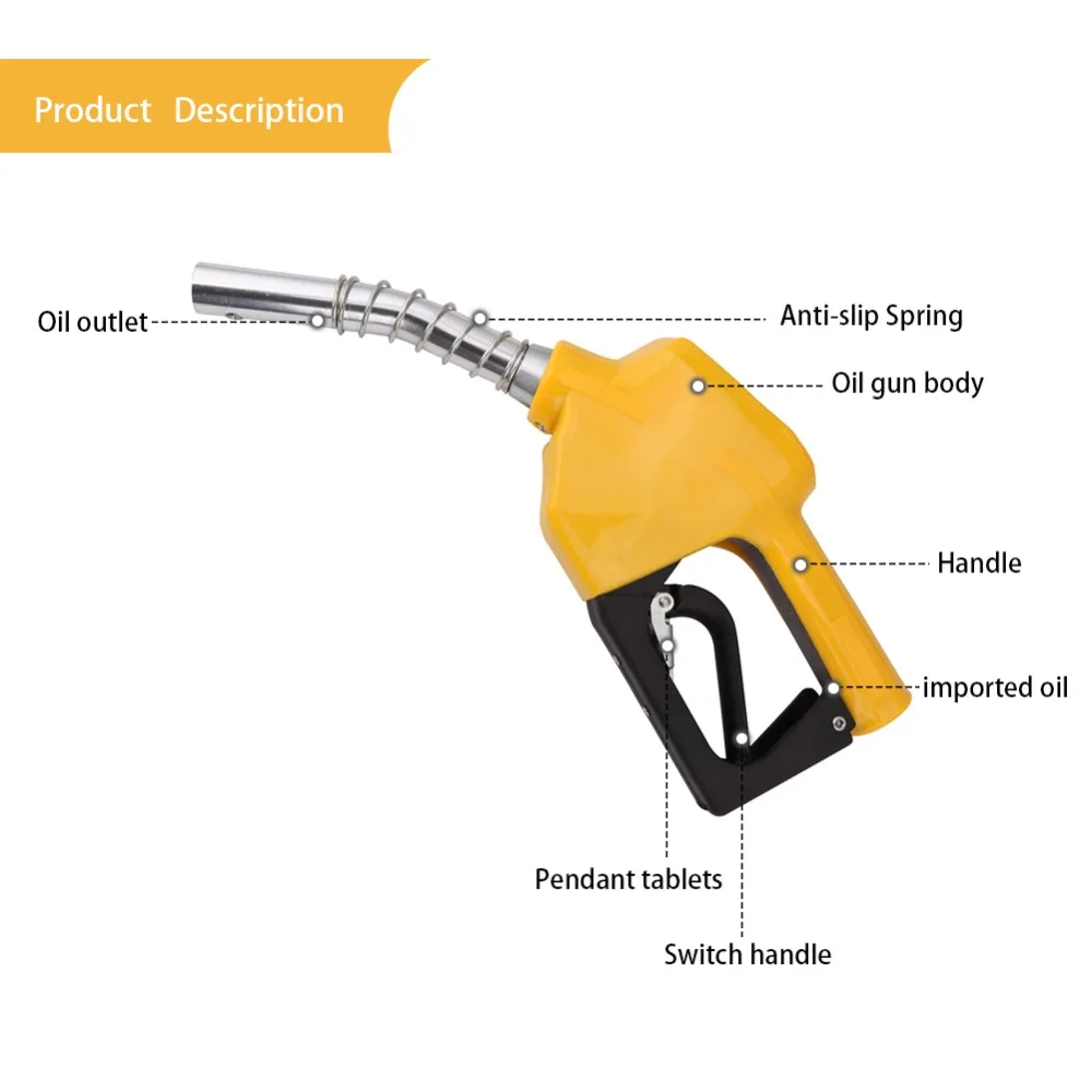 Индикатор расхода масляного пистолета, сопло топлива, бензина, дизельного масла, воды, заправочный пистолет, инструмент для впрыска топлива, автоматическое отключение