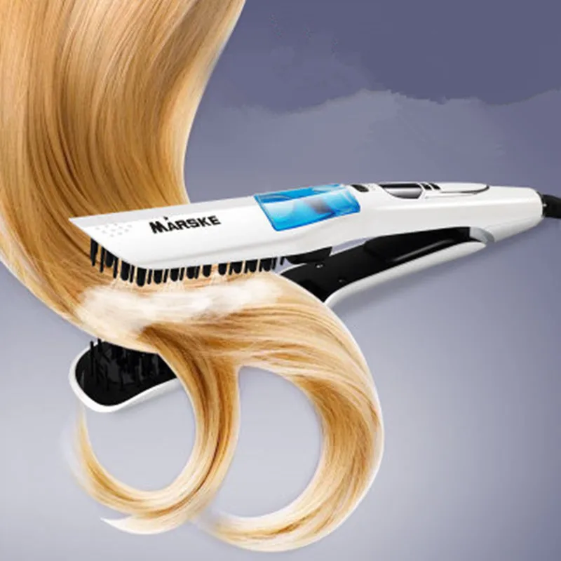 

5PCS Massage steam plus water straight hair comb straight hair Bar splint no injury hair dry and wet dual-use