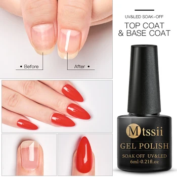 

Mtssii Multi-use Top Base Coat Matte Luminous Top Peel Burst Base Primer Nail Gel Polish Soak off Nails Art Manicure Tips