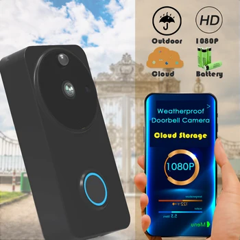 

CTVMAN Security 1080P Wireless Video Door Phone Cloud Wifi Doorbell Outdoor Videos Door Entry Intercom Home Call Alarm IP Camera