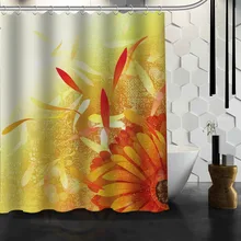 Лучшая красивая на заказ Красивая Цветочная душевая занавеска шторка для ванны водонепроницаемая ткань для ванной комнаты больше размера 165X180 см, 180X200 см