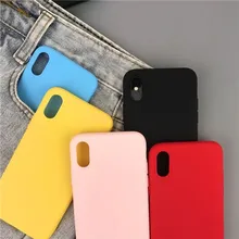 

TPU soft Silicone cases Color for iPhone 7/8/6/6s Plus Quality high Silicone Frosted Shockproof for iPhone X/8/7plus case cover