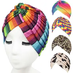 Для женщин печати Рак Chemo Hat Beanie шарф Тюрбан головы шапочка