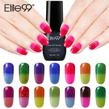 Elite99 changement de couleur Gel caméléon vernis à ongles longue durée changement de température Gel UV vernis à ongles Gel paillettes laque(China)
