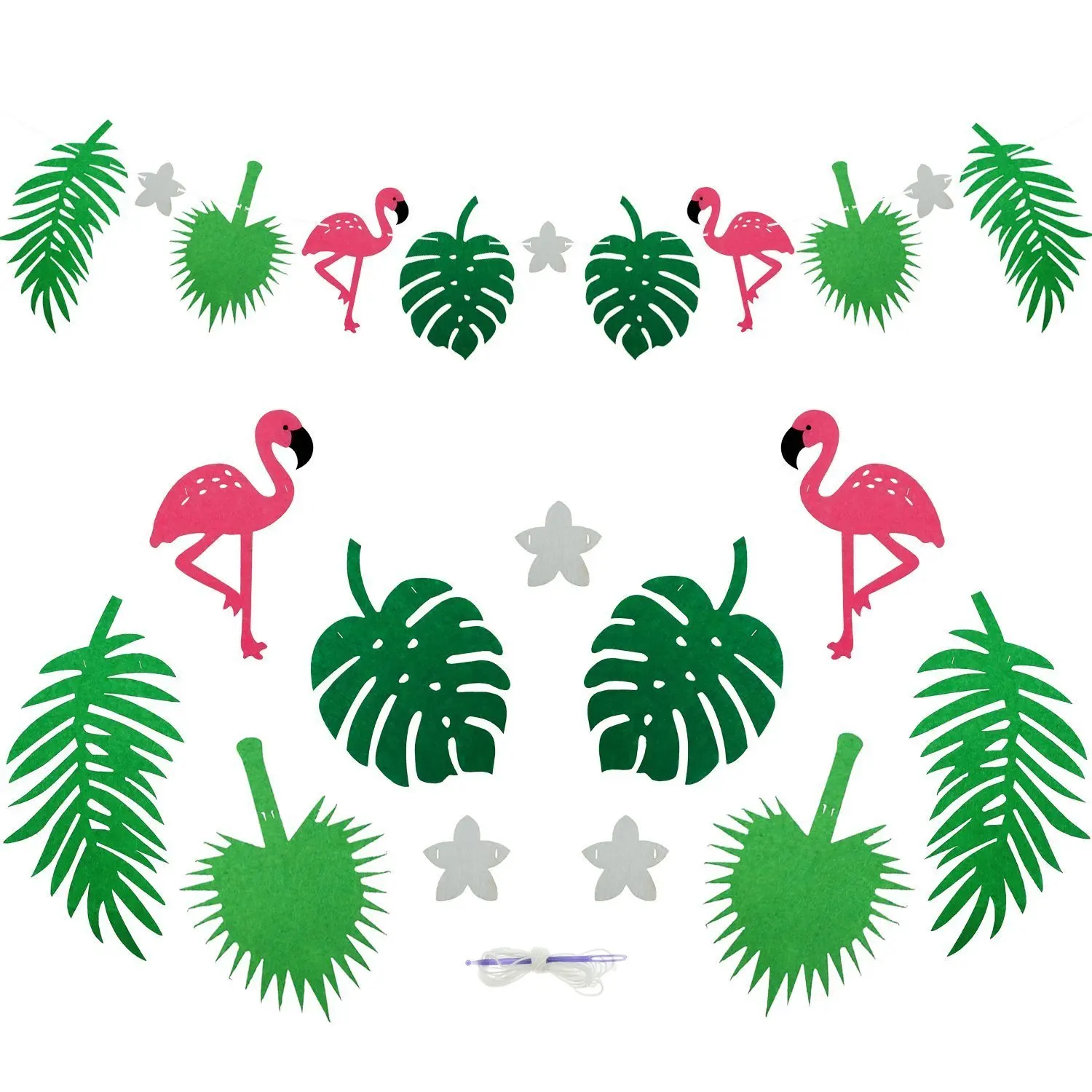 Гирлянда Amawill Flamingo тематическая вечеринка на день рождения украшения для детей