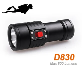 

ORCATORCH D830 Led Dive Light CREE XML2 LED 800lm Scuba Diving Light Waterproof Technical Dive Torch150M Underwater