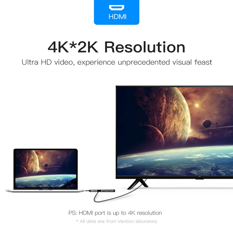 Vention USB C концентратор type C к HDMI USB 3,0 концентратор thunderbolt 3 RJ45 адаптер для MacBook samsung S8/S9 huawei P20 Pro usb-c адаптер