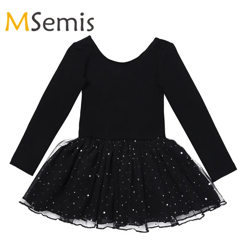 

Girls Ballet Dress Gymnastic Swimsuit Gymnastics Leotard for Girls Ballerina Dress Long Sleeves Shiny Mesh Ballet Dance Leotard