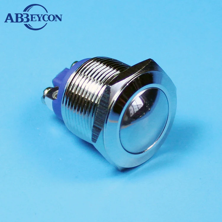 19mm Domed Head Momentary Doorbell Push Button Switch Screw Terminal