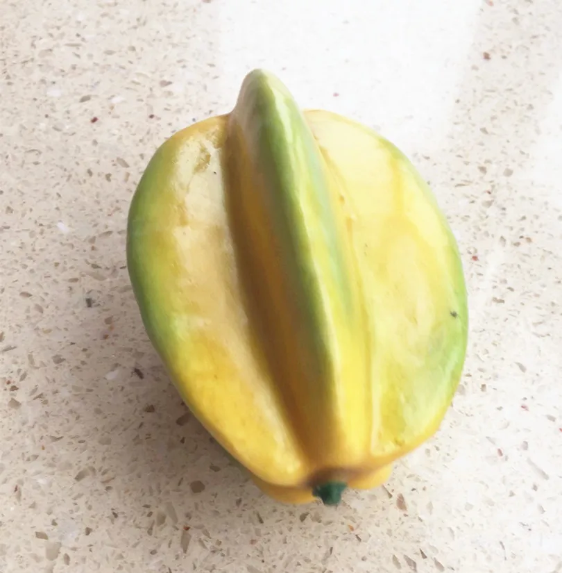

Carambola Artificial Fruit Model Fake Starfruit Averrhoa carambola for Wedding Party Home Photography Decorative