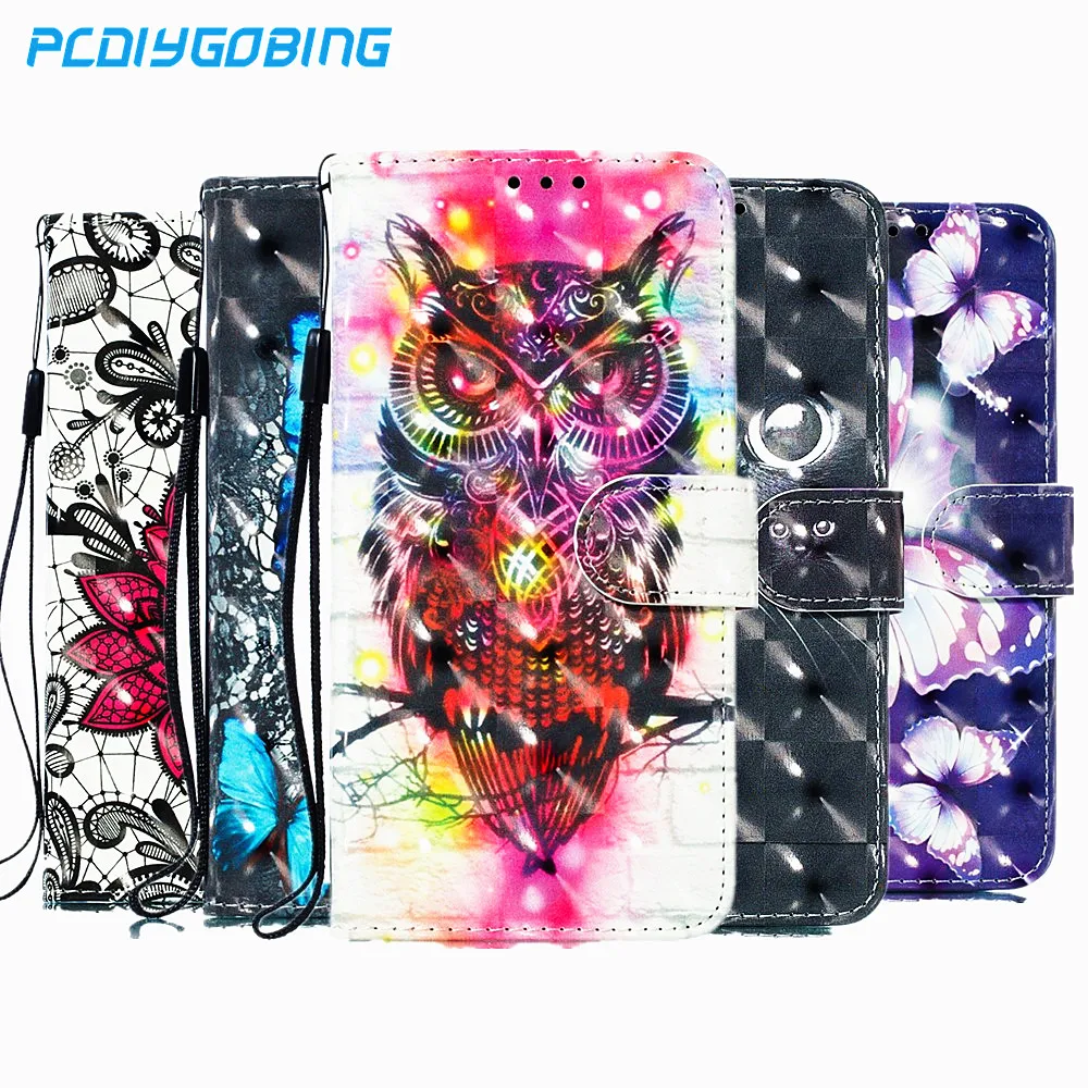 

3D Paint Flip Leather Wallet Case For Samsung Galaxy j4 j6 S10 S9 A6 A8 Plus j2 pro j4 core For iphone 6 6s 7 8 Plus X XS MAX XR