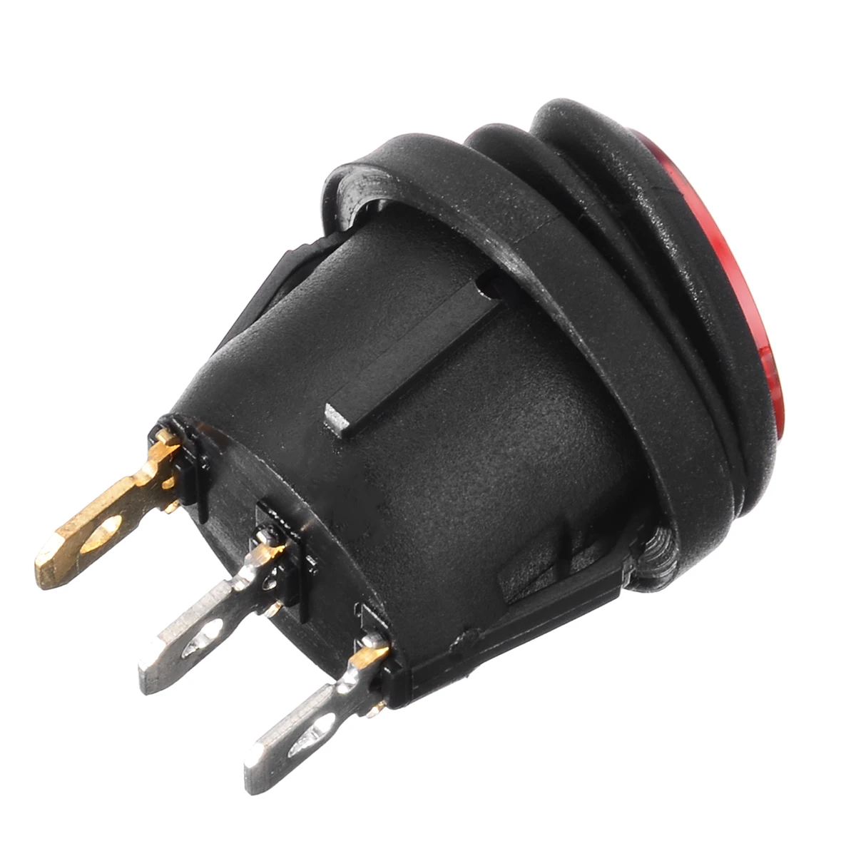 4pcs 12V 12A LED Car Boat On/Off 3-Pin SPST Round Rocker Switch Waterproof Small Rocker Switch