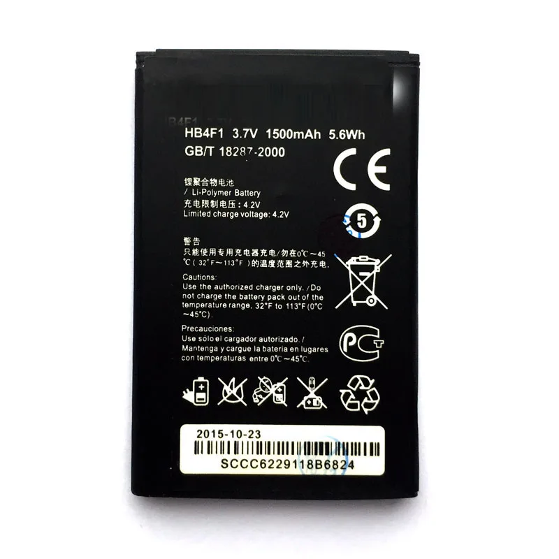 

Tested High Quality HB4F1 1500Mah Battery for Huawei M860 Ascend U8800 IDEOS X5 E5832