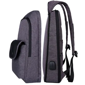 

XQXA One Backpack Two Styles Fashion Women Men Laptop Backpacks 17 Inch Front Layer Removable For Changing Capacity Anytime Gray